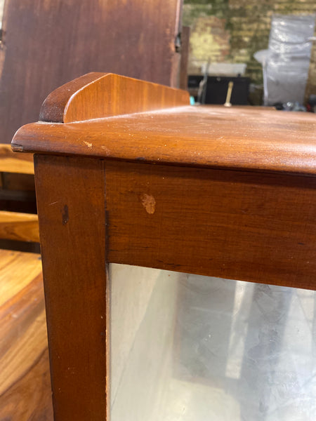 Vintage Art Deco Display Cabinet with Diamond Design