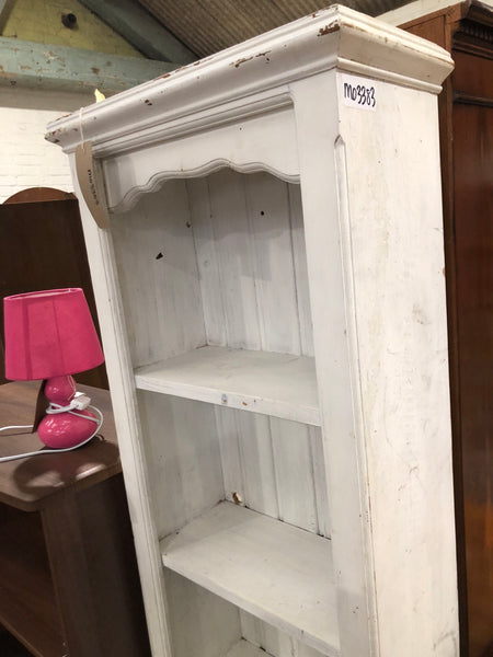 Tall White Rustic Bookcase