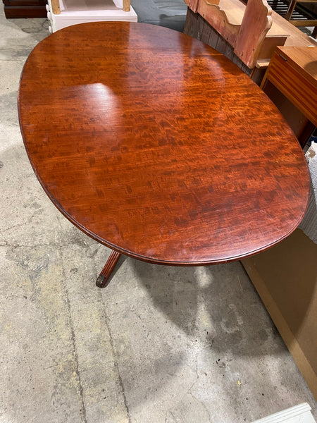 Mahogany Oval Dining Table