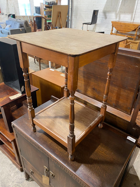 Vintage Oak Antique Side Table GHC