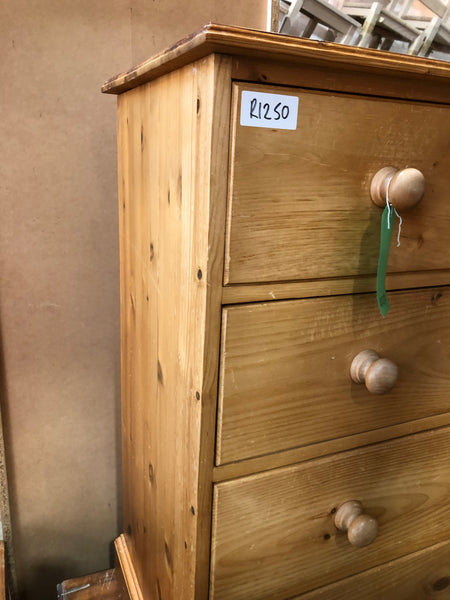 REF - Pine Tallboy Chest of Drawers