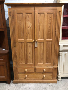 Solid Pine Double Wardrobe