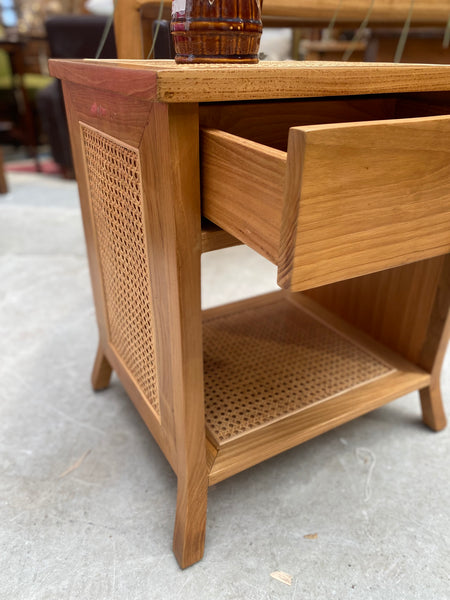Charles Orchard Rattan Bedside Table