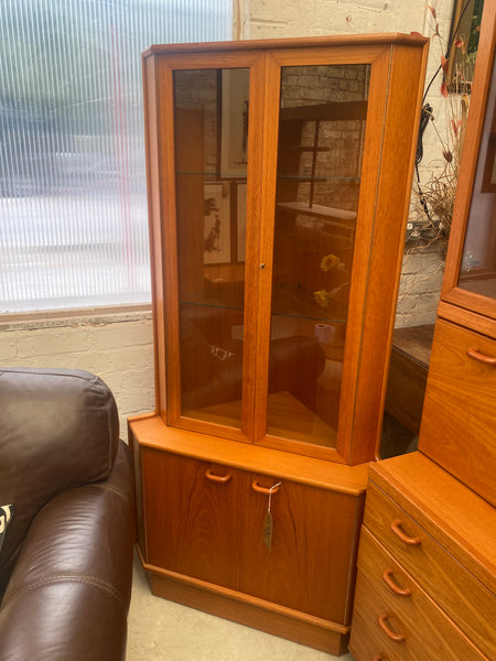 Mid Century Teak Display Cabinet