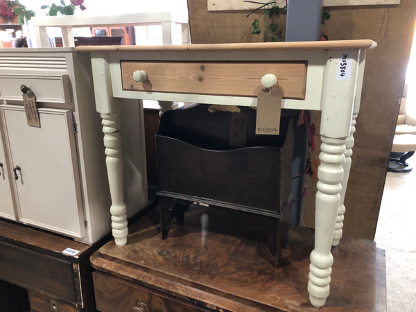 Small Pale Pine Console Table