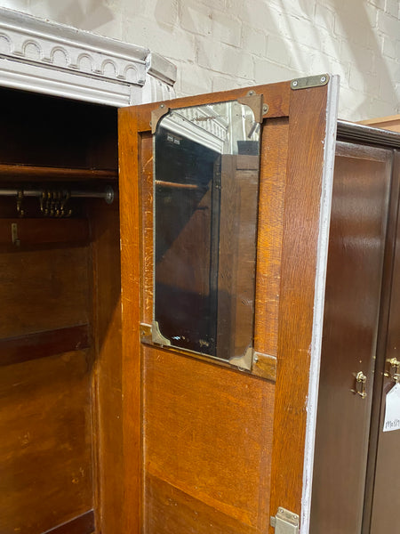 Grey Painted Vintage Wardrobe