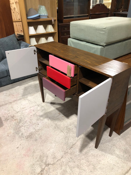 Retro Style Colourful Compact Sideboard