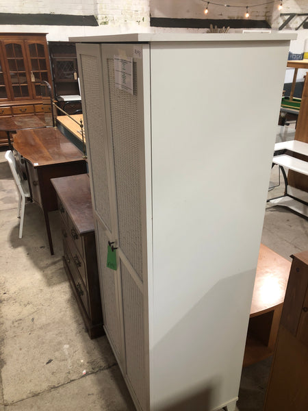 REF - White Wicker Wardrobe
