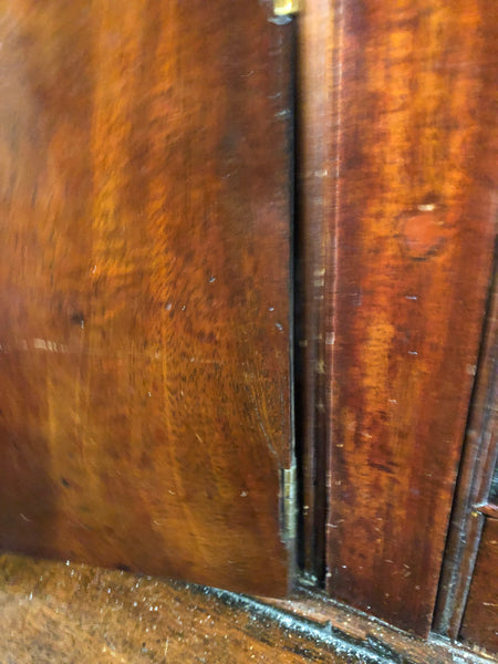 Vintage Oak Bureau with Polished Brass Hardware