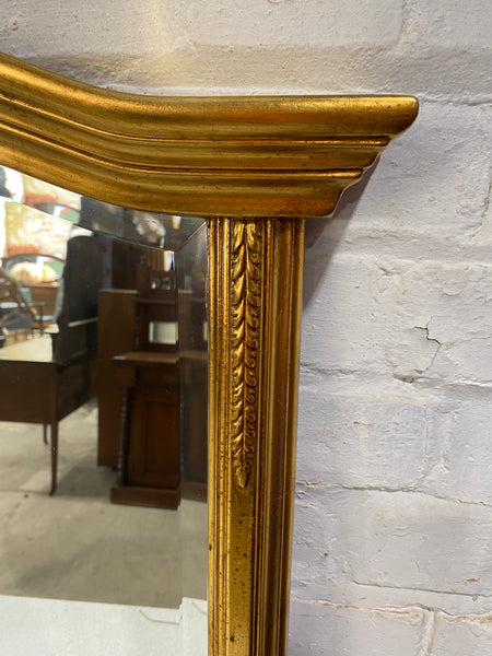 Large Gold arched Mirorr