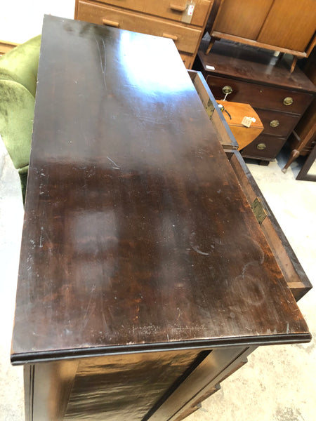 Dark Pine Tallboy 2 over 4 Chest of Drawers