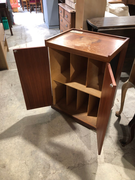 Teak Vinyl Record Cabinet - GHC