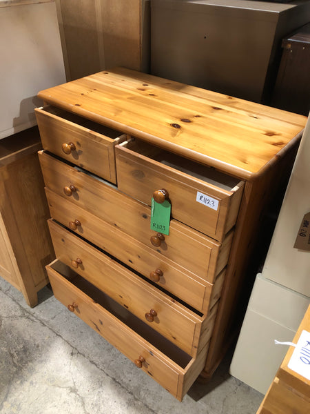 REF - Pine Tallboy Chest of Drawers