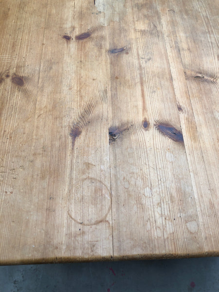 Large Pine Farmhouse Dining Table
