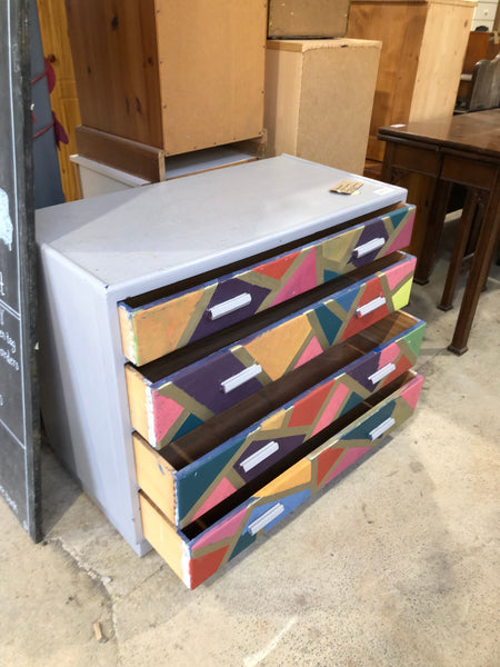 Upcycled Mid Century Chest of Drawers