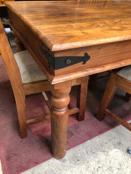 Rosewood Dining Table & 4 Chairs
