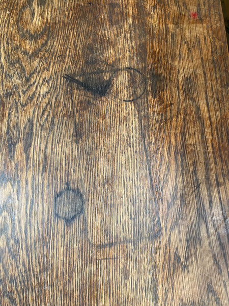 Large Vintage Oak Desk