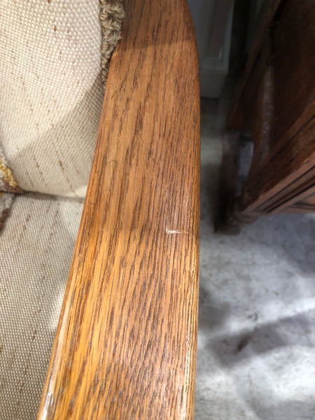 Griffin Detail Oak Lounge Chair