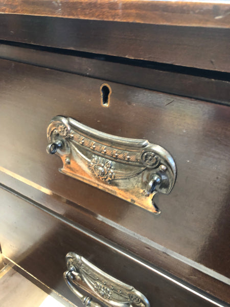 Dark Pine Tallboy 2 over 4 Chest of Drawers