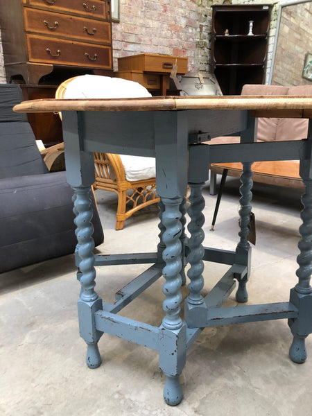 Oak Gateleg Barley Twist Table