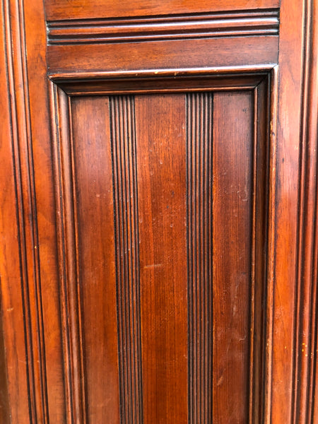 Antique Mahogany Corner Coat Cupboard