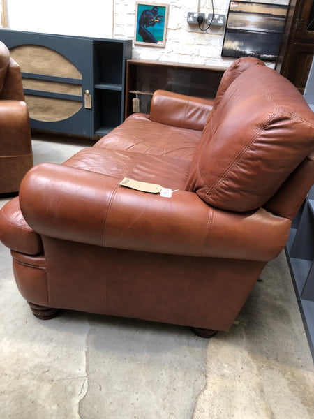 Brown Leather Sofa