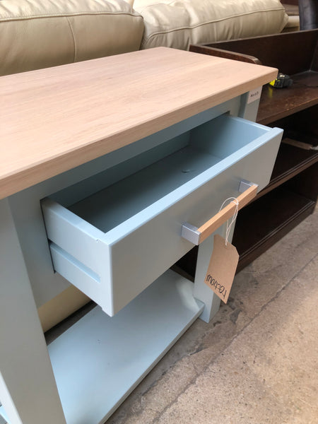 GHC - Cotswold Company Blue Oak Top Console Table