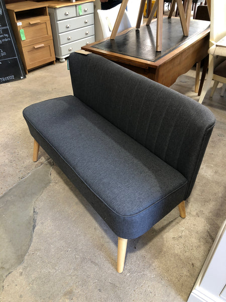 Small 2 Seater Grey Loveseat