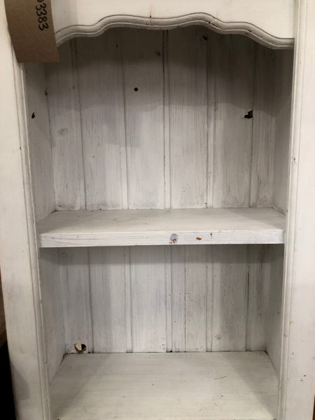 Tall White Rustic Bookcase