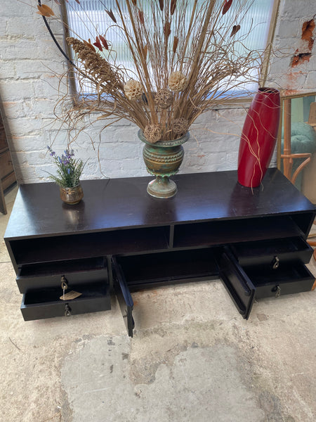 Black Low TV Cabinet