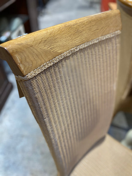 Set of 4 Wicker Dining Chairs