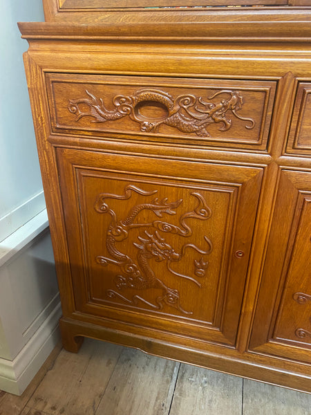GHC - Vintage Wooden Display Cabinet / China Hutch