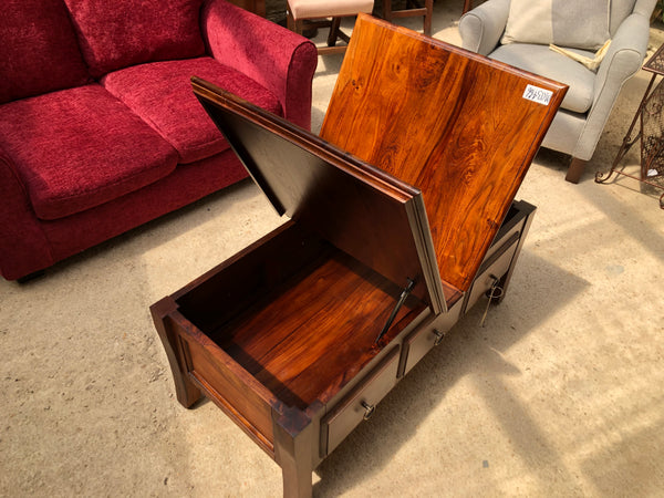 Solid Wooden Coffee Table with Storage