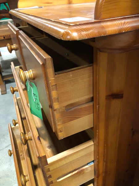 Pine Baby Changing Unit & Chest of Drawers - REF