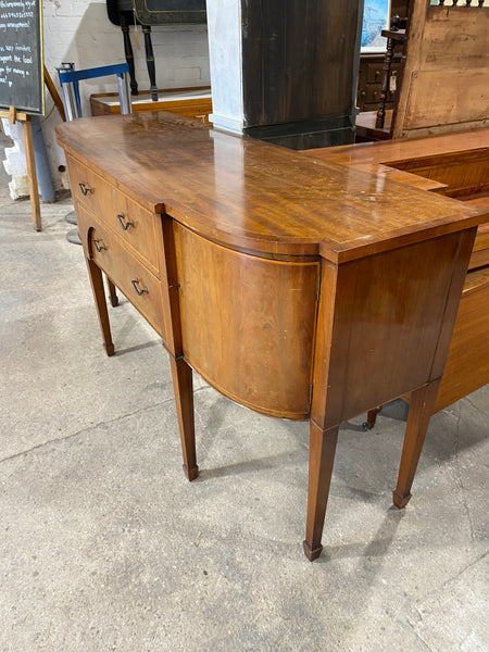 Large Antique Bow Front Sideboard