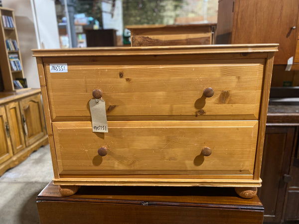 Pine Chest of 2 Drawers