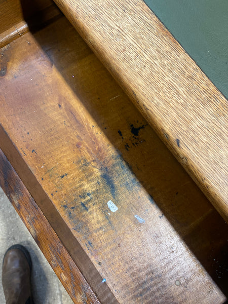 1930’s 3 Drawer Oak Desk Government Issue