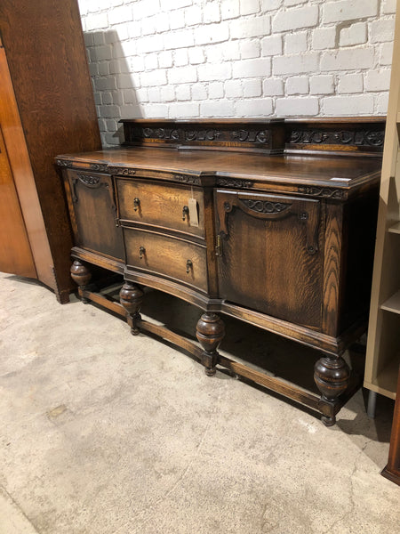 Antique Stained Oak Sideboard