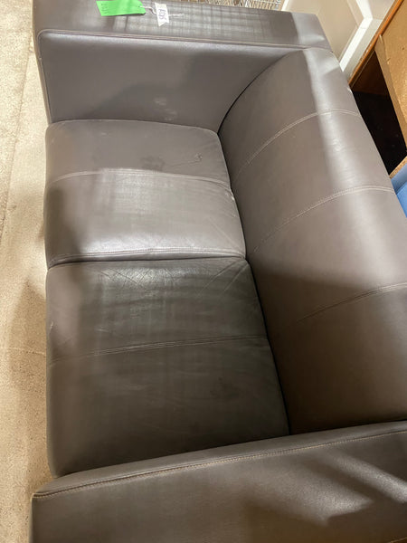 REF - Compact Faux Leather Sofa