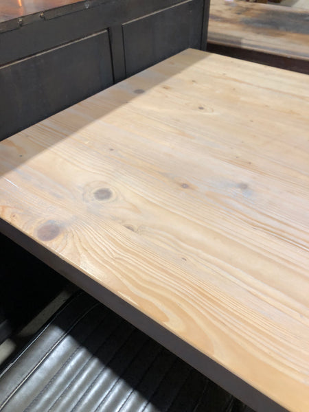 Reclaimed Solid Pine X Frame Dining Table & Bench
