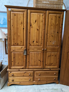 Pine Triple Wardrobe