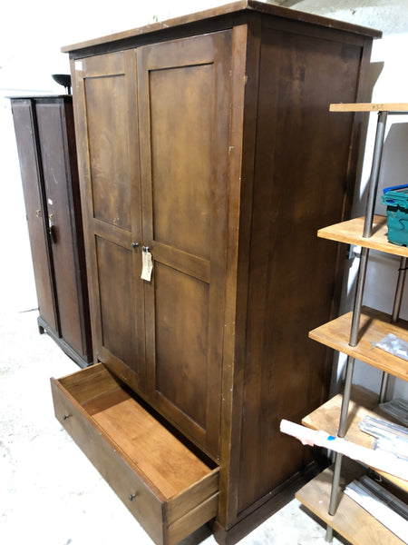 Solid Wooden Double Wardrobe