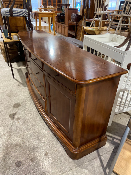 Large Bow Fronted Sideboard