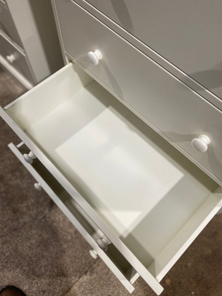 White Tallboy Chest of Drawers