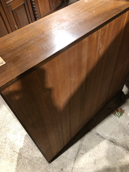 GHC - Mid Century Sliding Glass Display Bookcase with Cupboard