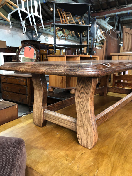 Large Solid Oak Coffee Table