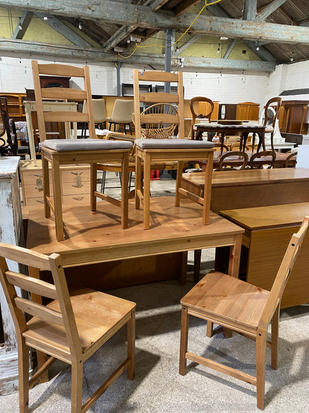 GHC - REF - Pine Table and Four Chairs