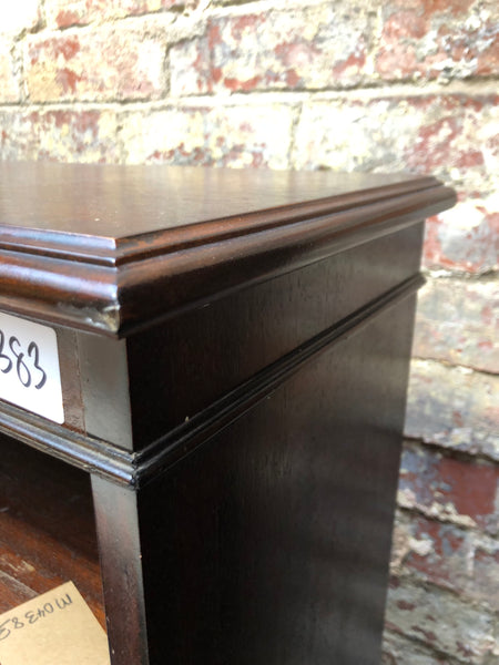 Tall Dark Wooden Bookcase