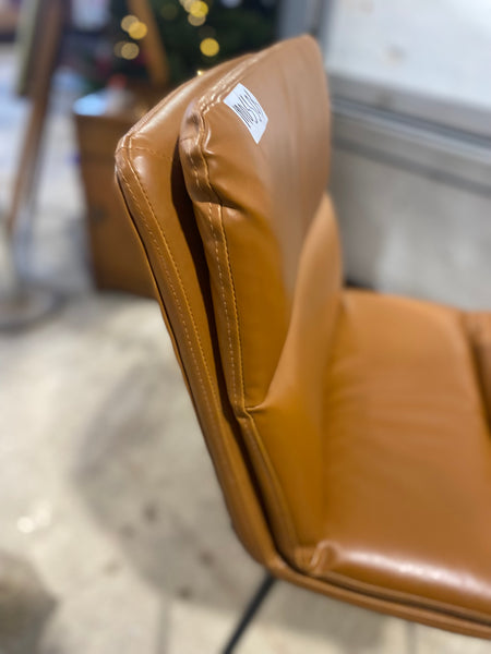 Faux Leather Bar Stool