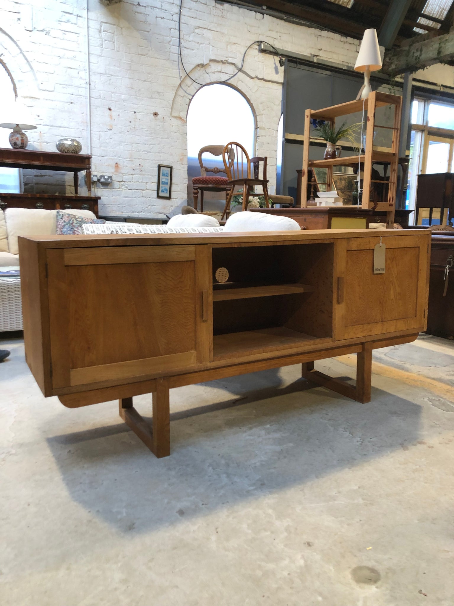 Oak Low Sideboard Entertainment Unit